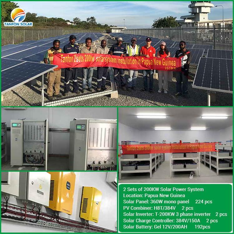 solar electricity 100kw 380V 415V output solar power plant 