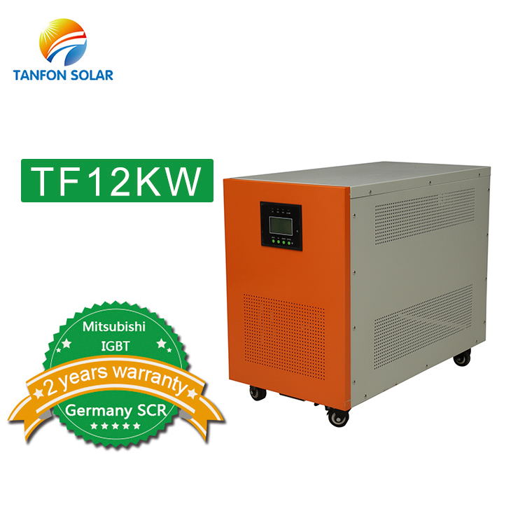 12KW power solar panel inverter dc to ac sine wave inverter with charger