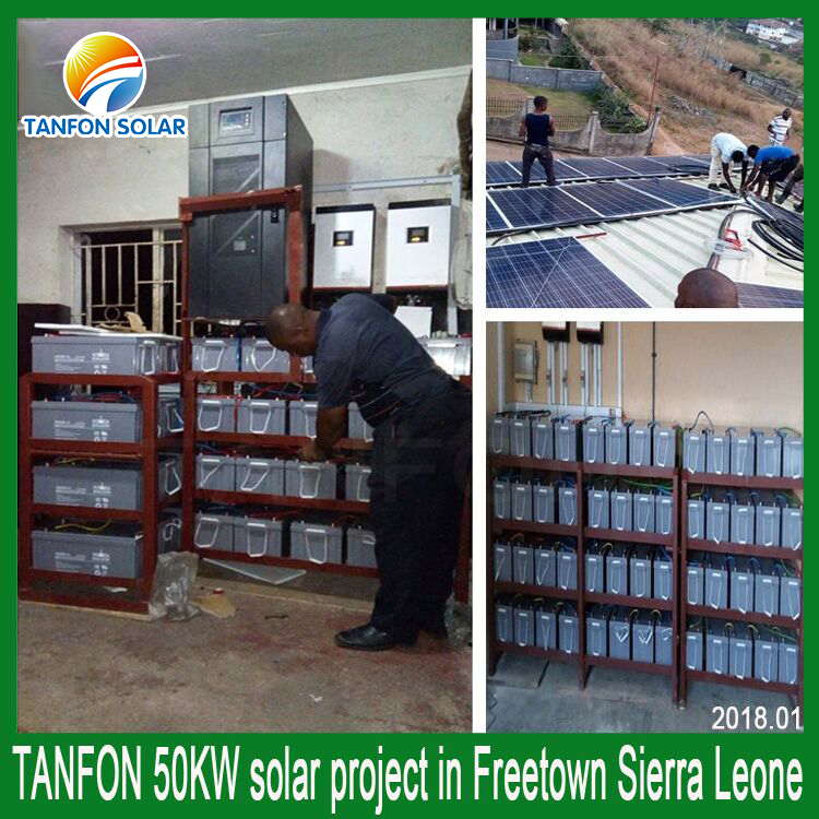 50kva photovoltaic system for Sierra Leone factory