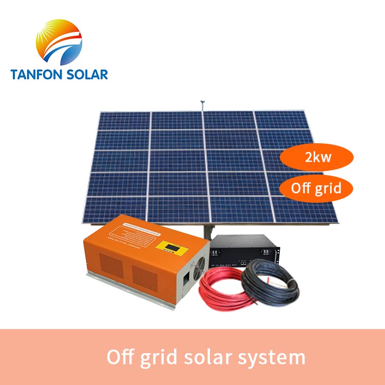 Best solar panel system 2kw hybrid inverter 2000w solar kit system