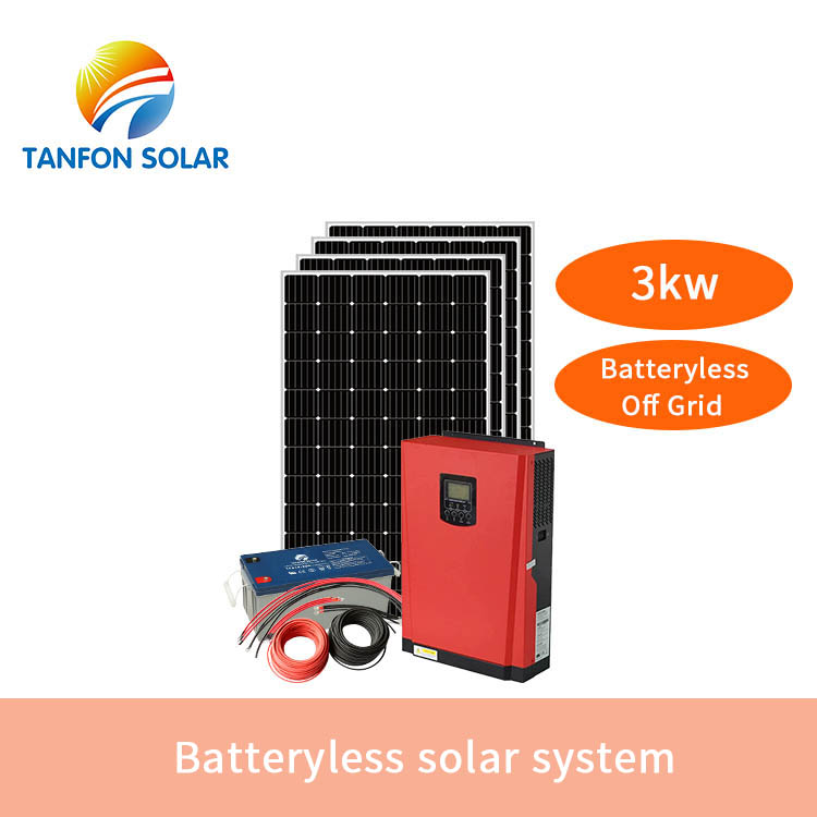 Batteryless off grid solar system 3kw-5kw