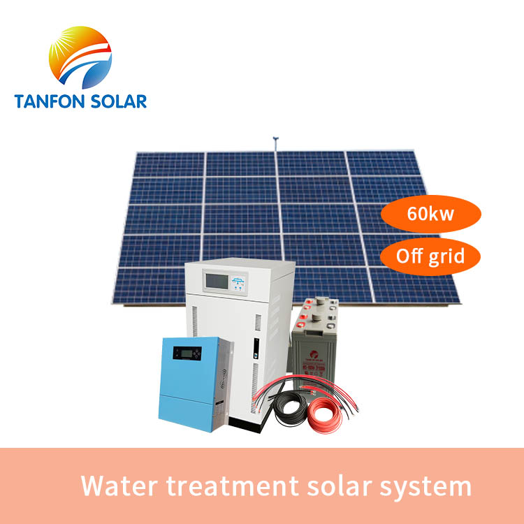 Water treatment solar system 60kw for africa market
