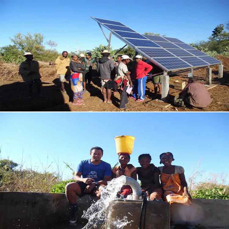 Madagascar 2HP Solar water pump system