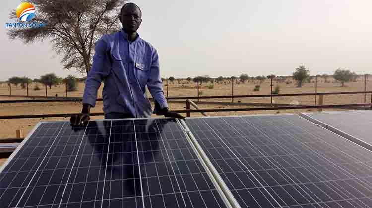 Botswana factory install TANFON 30KW solar system