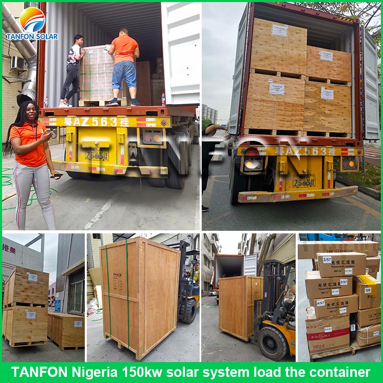 150kva off-grid solar electric system loading container