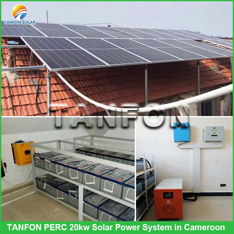 TANFON PERC Solar Panel 20kva Off Grid Solar System In Cameroon