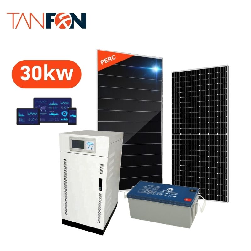 30KW Completely Off The Grid Solar Energy Storage System With Battery