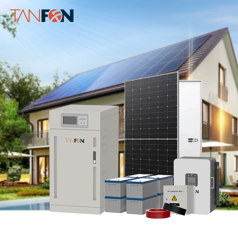 complete set with panels inverter and batteries